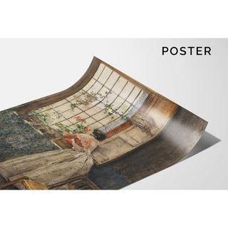 Valencienne à la grille - Joaquín Sorolla | Reproduction Tableau Décoration murale affiche copie