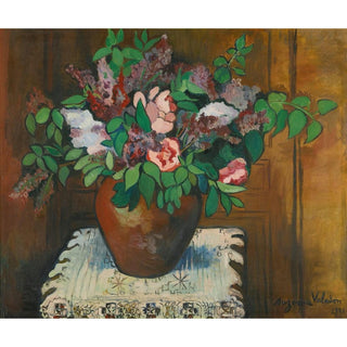 Vase de Fleurs - Suzanne Valadon | Reproduction Tableau Décoration murale affiche copie