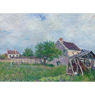 Vieille Chaumière aux Sablons - Alfred Sisley | Reproduction Tableau Décoration murale affiche copie