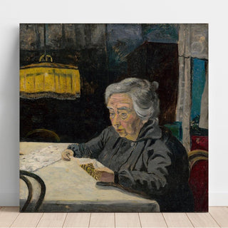 Vieille dame lisant - Arnold Peter Weisz-Kubínčan | Reproduction Tableau Décoration murale affiche copie