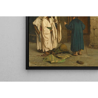 Vieux juif avec trois arabes - Jean-Léon Gérôme | Reproduction Tableau Décoration murale affiche copie