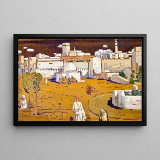 Ville arabe - Wassily Kandinsky | Reproduction Tableau Décoration murale affiche copie