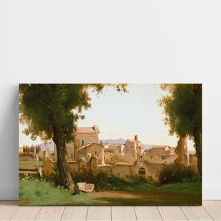 Vue Depuis les Jardins Farnèse, Rome - Jean-Baptiste Camille Corot | Reproduction Tableau Décoration murale affiche copie
