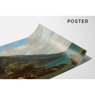Vue de Tanger depuis le bord de mer - Eugène Delacroix | Reproduction Tableau Décoration murale affiche copie