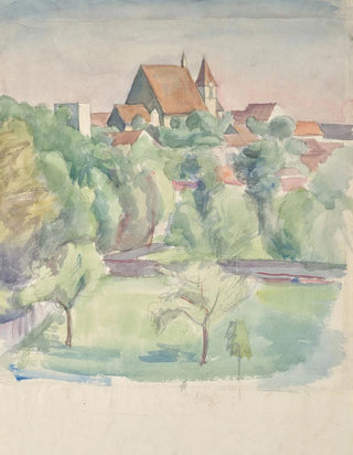 Walther Gamerith - Landschaft mit Kirche.webp