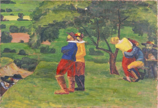 Walther Gamerith - Landschaft mit Landsknechten.webp