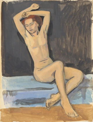 Walther Gamerith - Weiblicher Akt mit erhobenen Armen.webp