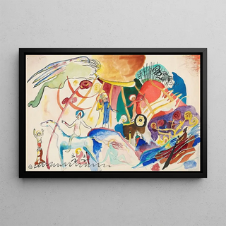 Wassily Kandinsky - Entwurf zu Allerheiligen II Komposition mit Heiligen.webp