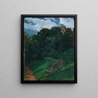 Wilhelm Trbner - Schlosspark Lichtenberg mit Bank Odenwald.webp