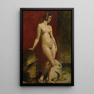 William Etty - A Study Of A Standing Female Nude.webp