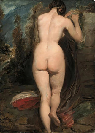 William Etty - Female nude seen from behind.webp