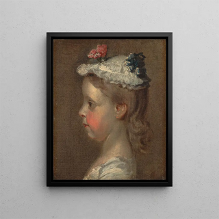 William Hogarth - Study of a Girls Head.webp