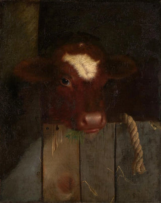 William Merritt Chase - The Family Cow Calfs Head.webp