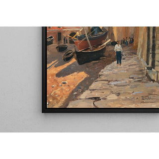 de Un Port Sur La Riviera - Alfred Zoff | Reproduction Tableau Décoration murale affiche copie