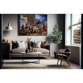 de tableau historique - L’affaire de Nancy de Jean-Joseph Weerts | Reproduction Tableau Décoration murale affiche copie