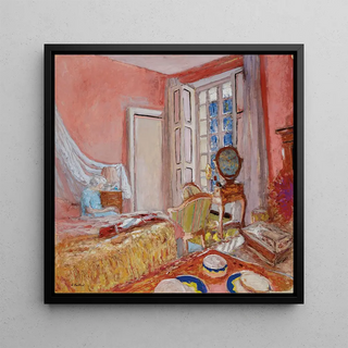 Art print | Madame Hessel in the pink room at Les Clayes - Édouard Vuillard