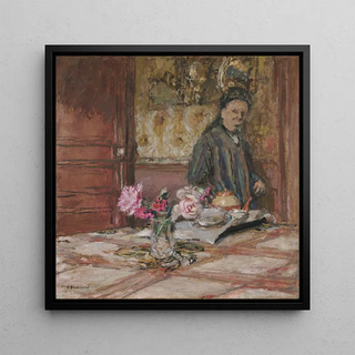 Art print | Madame Vuillard in bonnet at the Closerie des Gents - Édouard Vuillard