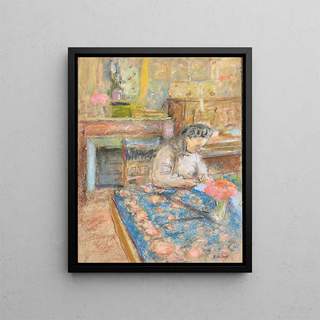 douard Vuillard - Madame Vuillard crivant Vaucresson.webp
