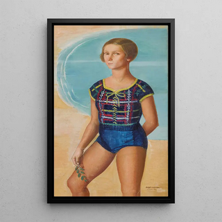 ngel Zrraga - Baigneuse cte dmeraude Portrait of Martine Abraham.webp