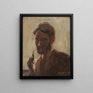 tefan Straka - Study of a Man with a Pipe.webp