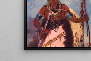 Art print | Notch-ee-nng-a No Heart Called White Cloud Chief of the tribe - George Catlin