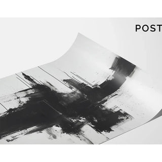 Black and White Design Poster - Abstract Impulse