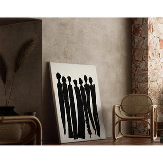 Black and White Design Poster - Solid Silhouettes