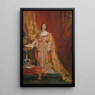 Queen Victoria taking the oath during her coronation by Sir George Hayter