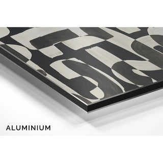 Black and White Design Poster - Abstract Curves