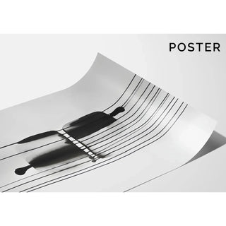 Black and White Design Poster - Enigmatic Reflections