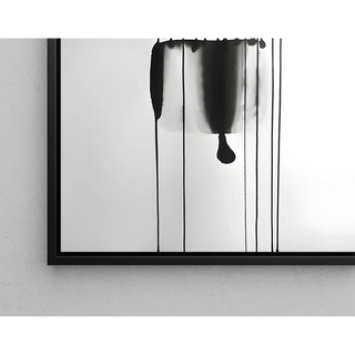 Black and White Design Poster - Enigmatic Reflections
