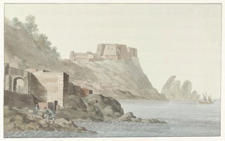 AbrahamLouisRodolphe Ducros - Rots en stad Scilla in de regio Calabri aan de oostkust.webp