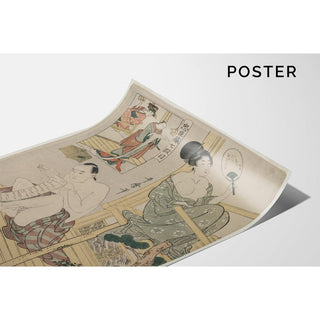 Acte VII de la série Le Trésor des loyaux vassaux - Kitagawa Utamaro | Reproduction Tableau Décoration murale affiche copie