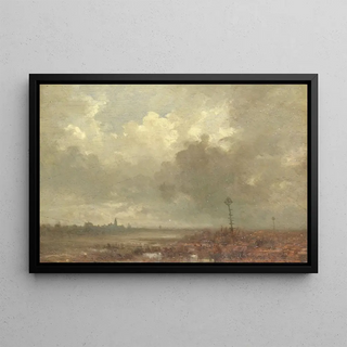 Adolphe Mouilleron - Riviergezicht bij avond.webp