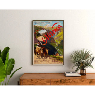 Affiche Auvergne Vintage