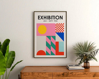 Affiche Bauhaus - Composition Colorée