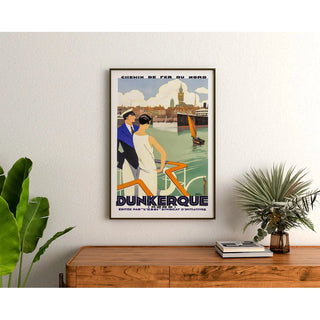 Affiche Dunkerque Vintage