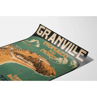 Affiche Granville vintage – La Monaco du Nord et centre balnéaire
