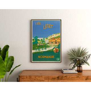 Affiche Normandie vintage – L’été… l’État années 1930