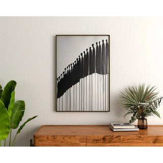 Affiche design noir et blanc - Procession Silencieuse