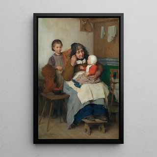 Albert Anker - Grandmother Spooning The Soup To Her Grandchild.webp