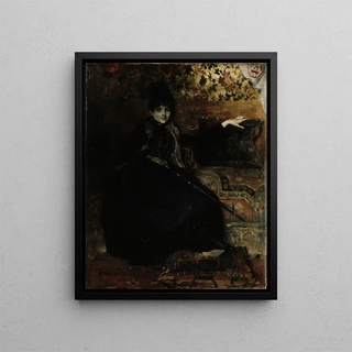Albert Edelfelt - Lady In Black Seated Thrse Noire.webp