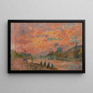 Albert Lebourg - Coucher de soleil sur la Seine Paris.webp