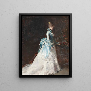 Albert von Keller - Flower arranging in an interior.webp