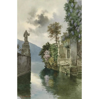 Alberto Prosdocimi - Steintreppe zum Seeufer.webp