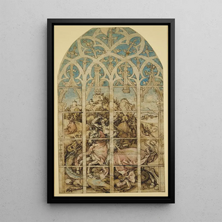 Albrecht Drer - Sketch for a Glass Painting with St George.webp