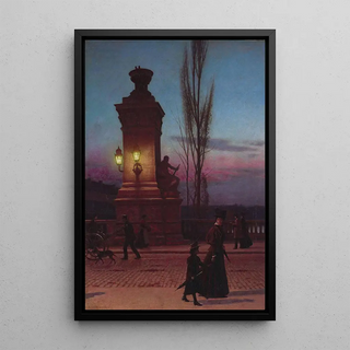 Aleksander Gierymski - Ludwig Bridge in Munich.webp