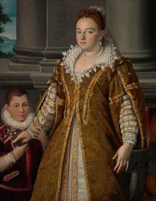 Alessandro Allori - Portrait of Grand Duchess Bianca Capello de Medici with Her Son.webp