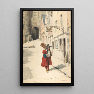 AlexandreLouis Leloir - Wandering Minstrel Old Nuremberg.webp