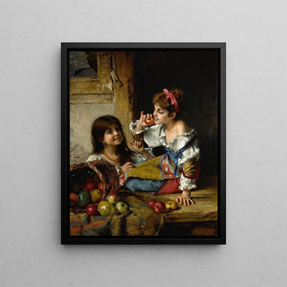 Alexei Harlamoff - Two Girls With Apples And Pears.webp